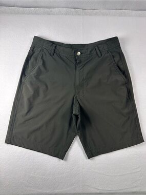 FootJoy Mens Performance Golf Shorts Charcoal Black Flat Front Stretch Tech 30